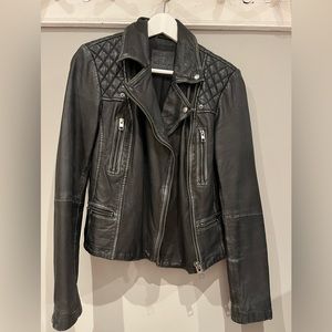 All saint real leather jacket.